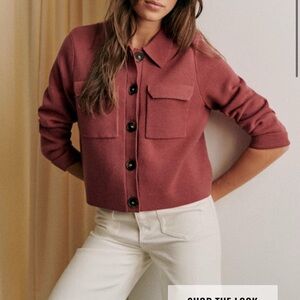 Sezane Women's Cardigan in Rosewood